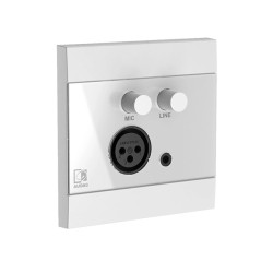 product image of Audac WP205/W Microphone & Line Input Wall Panel - White with Specification and Price in BDT