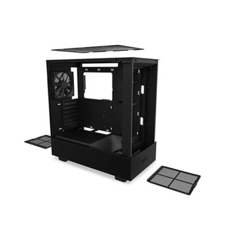 NZXT H5 Flow CC-H51FB-01 Black ATX Mid Tower Tempered Glass Computer Case