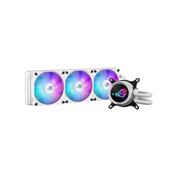 image of ASUS ROG Strix LC III 360 ARGB White Edition 360mm All-In-One CPU Liquid Cooler with Spec and Price in BDT