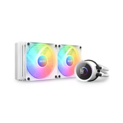 NZXT Kraken 240 RGB 240mm AIO Liquid Cooler with LCD Display - White
