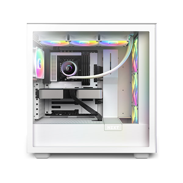 image of NZXT Kraken 360 RGB 360mm AIO Liquid Cooler with LCD Display - White with Spec and Price in BDT