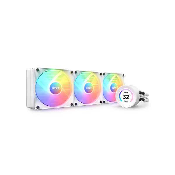 image of NZXT Kraken Elite 360 RGB CPU Liquid Cooler with LCD Display - White with Spec and Price in BDT