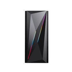 product image of ARESZE P3 Mid-Tower Gaming Desktop Casing - Black with Specification and Price in BDT