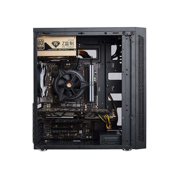 image of Golden Field XH7i Mid-Tower Gaming Desktop Casing - Black with Spec and Price in BDT