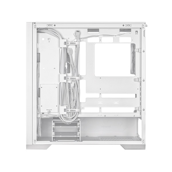 image of ASUS TUF Gaming GT302 ARGB Mid Tower Gaming Casing - White with Spec and Price in BDT