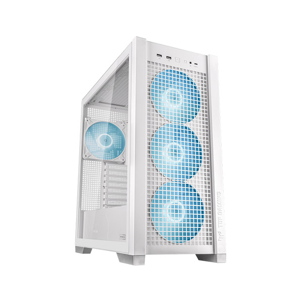 image of ASUS TUF Gaming GT302 ARGB Mid Tower Gaming Casing - White with Spec and Price in BDT