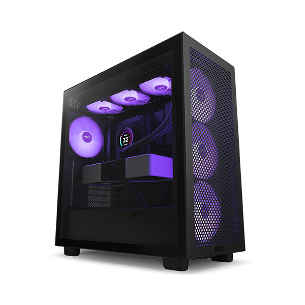 image of NZXT H7 Flow RGB ATX Mid-Tower Casing - Black with Spec and Price in BDT