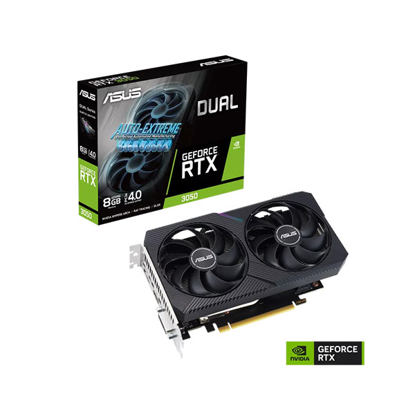 image of ASUS Dual GeForce RTX 3050 V2 8GB GDDR6 Graphics Card with Spec and Price in BDT