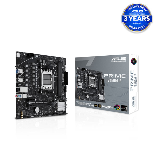 image of ASUS PRIME B650M-F AM5 Micro-ATX Motherboard with Spec and Price in BDT