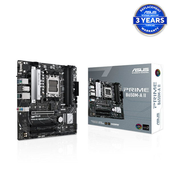 image of Asus PRIME B650M-A II AM5 Micro-ATX Motherboard with Spec and Price in BDT