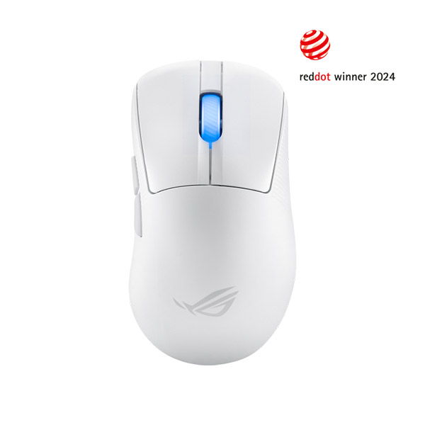 image of ASUS ROG Keris II Ace (P714) Wireless Gaming Mouse - Moonlight White with Spec and Price in BDT