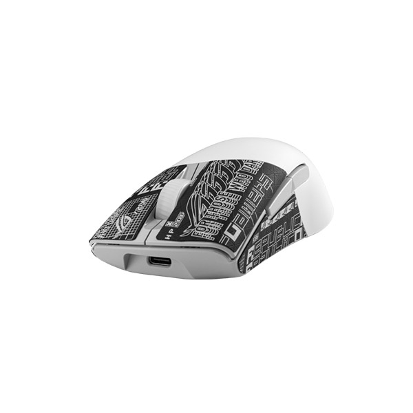 image of ASUS ROG Keris Wireless AimPoint (P709) Wireless RGB Gaming Mouse - White with Spec and Price in BDT