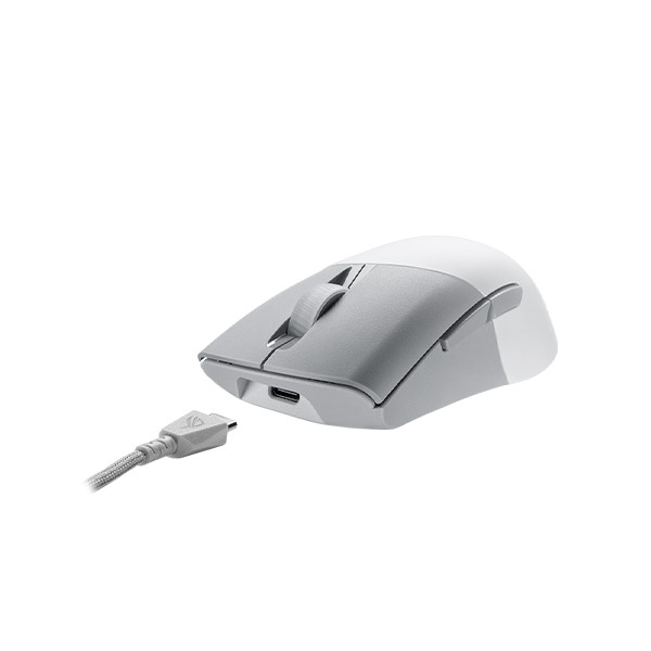 image of ASUS ROG Keris Wireless AimPoint (P709) Wireless RGB Gaming Mouse - White with Spec and Price in BDT