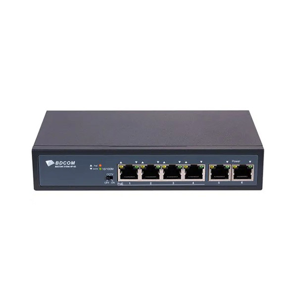 image of BDCOM S1006 4P 4-Port PoE Switch with Spec and Price in BDT