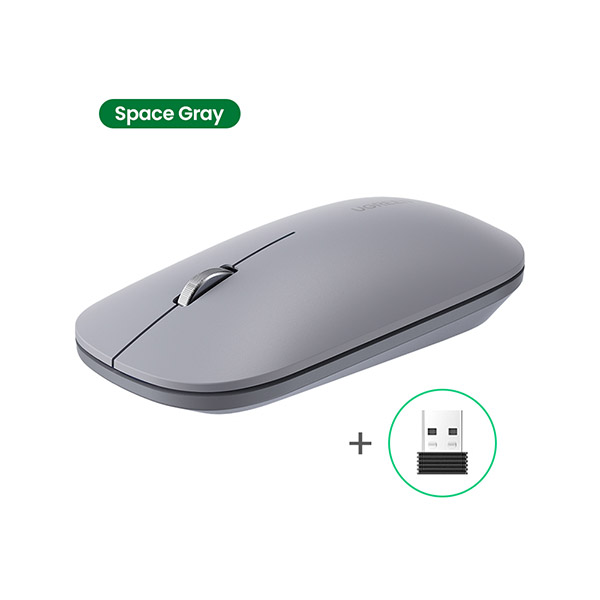 image of UGREEN MU001 (90373) Portable Wireless Mouse - Gray with Spec and Price in BDT