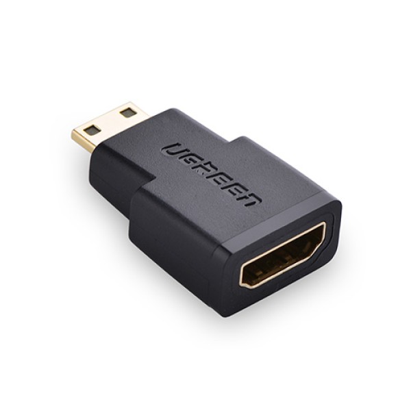 image of UGREEN 20101 Mini HDMI Male to HDMI Female Adapter - Black with Spec and Price in BDT