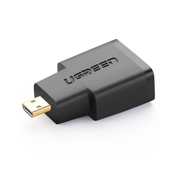 image of UGREEN 20106 Micro HDMI Male to HDMI Female Adapter - Black with Spec and Price in BDT