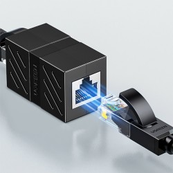 product image of UGREEN NW114 (20390) RJ45 Network Coupler - Black with Specification and Price in BDT