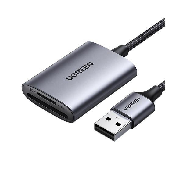 image of UGREEN CM401 (80887) USB-A to SD/TF Memory Card Reader with Spec and Price in BDT