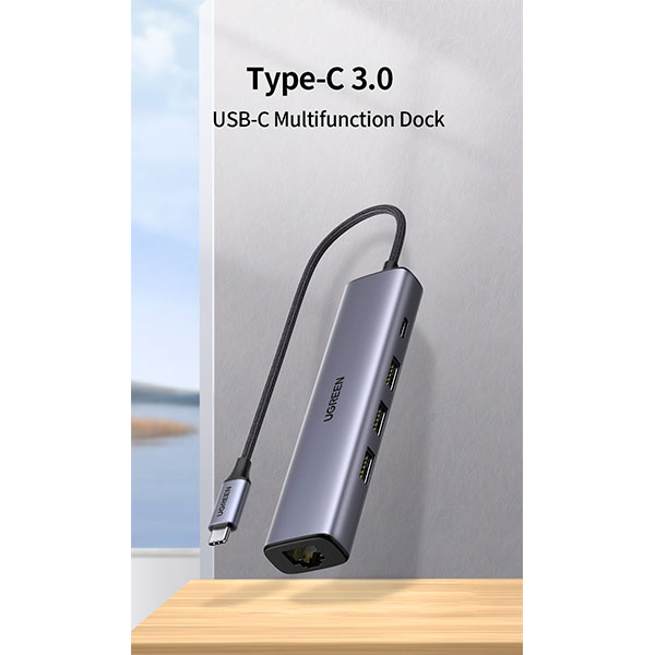 image of UGREEN CM475 (20932) USB-C 5-in-1 Docking Station with Spec and Price in BDT