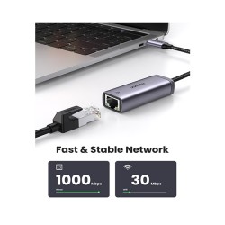 product image of UGREEN CM483 (40322) USB-C Gigabit Ethernet Adapter with Specification and Price in BDT