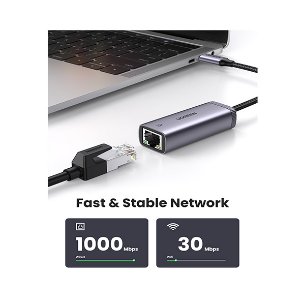 image of UGREEN CM483 (40322) USB-C Gigabit Ethernet Adapter with Spec and Price in BDT