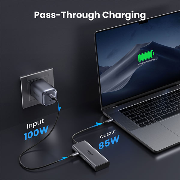 image of UGREEN Revodok 206 CM498 (15852) 6-in-1 USB-C Docking Station with Spec and Price in BDT