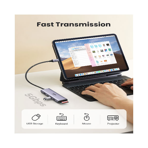 image of UGREEN CM511 (60383) USB-C 6-in-1 Docking Station with Spec and Price in BDT