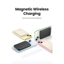 product image of UGREEN PB561 (25208) 20W 10000mAh Magnetic Wireless Power Bank with Specification and Price in BDT