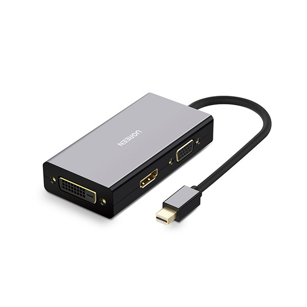 image of UGREEN MD114 (20418) Mini DP TO HDMI/VGA/DVI Adapter with Spec and Price in BDT