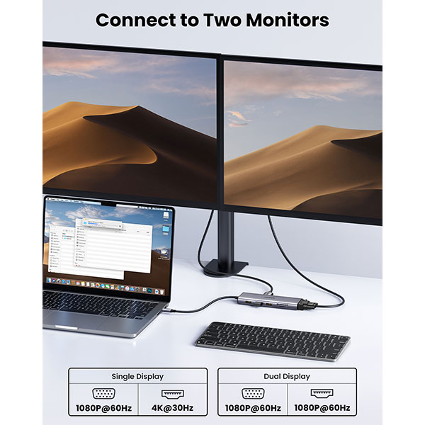 image of UGREEN Revodok CM498 (15601) USB-C Multifunction 10-in-1 Docking Station with Spec and Price in BDT