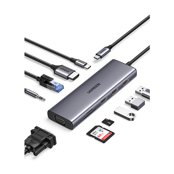 image of UGREEN Revodok CM498 (15601) USB-C Multifunction 10-in-1 Docking Station with Spec and Price in BDT