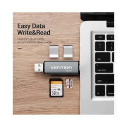 product image of VENTION CCJH0 USB2.0 Multi-function Card Reader with Specification and Price in BDT