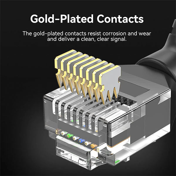 image of VENTION IBOBL Cat6A UTP Right Angle Patch Cable - 10M with Spec and Price in BDT