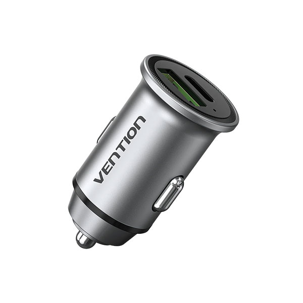 image of Vention FFBH0 Two-Port USB Car Charger with Spec and Price in BDT