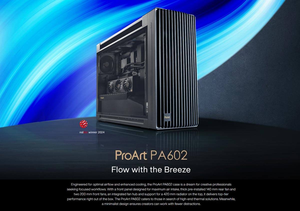 ASUS ProArt PA602 Mid Tower E-ATX Desktop Casing Price in Bangladesh