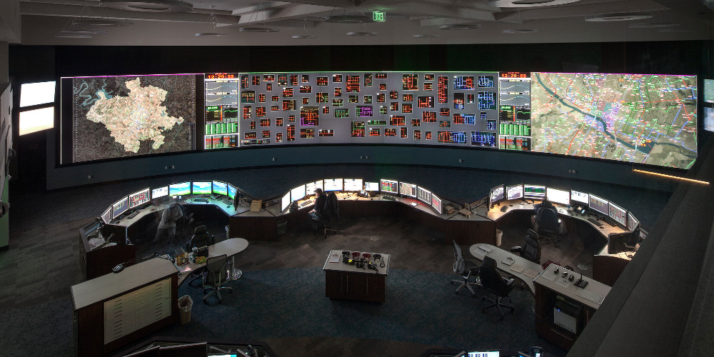 LED Network & Security Control Room