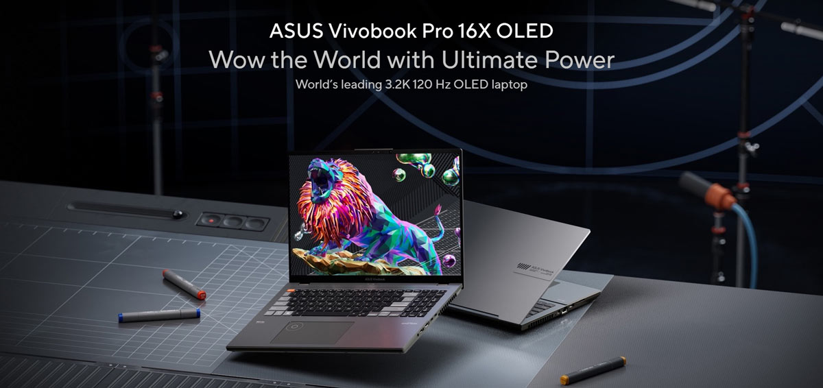 ASUS Vivobook Pro 16X OLED K6604JV-MX199WS Core-i9 13th Gen 8GB RAM RTX 4060 16-inch OLED Laptop Price in Bangladesh